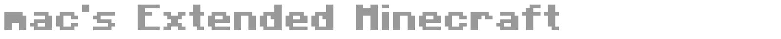 Mac's Minecraft font preview